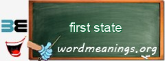 WordMeaning blackboard for first state